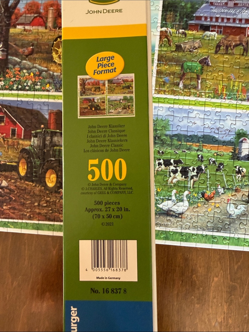 Ravensburger John Deere 500 piece large puzzle - Picture 3 of 6